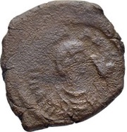 8 Nummi - Justinian I Thessalonica; Type I W • I obverse image