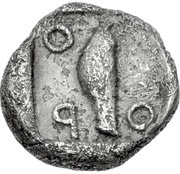 Obol, Greece (ancient), 440 BC - 430 BC reverse image