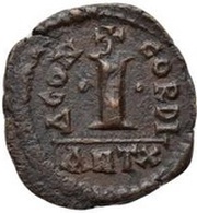 10 Nummi - Anastasius I Dicorus CONCORD; Antioch; Large Module, Byzantine states, 498-518 reverse image