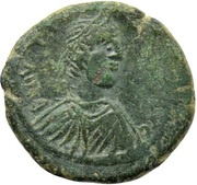 10 Nummi - Justinian I Nicomedia; Type ♰ I ♰ obverse image