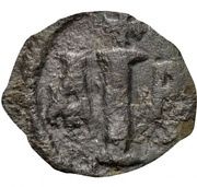 10 Nummi - Justinian I Thessalonica; Type ☩, Byzantine states, 527-565 reverse image
