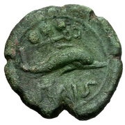 Quadrans Paestum; Poseidon reverse image