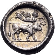 Triobol, Greece (ancient), 453 BC - 448 BC reverse image