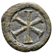 10 Nummi - Justinian I Ravenna; ✶, Bust Facing, Byzantine states, 527-565 reverse image