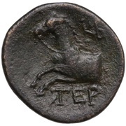 Æ18, Greece (ancient), 71 BC - 36 BC reverse image