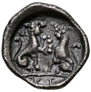 Obol, Greece (ancient), 400 BC - 380 BC reverse image