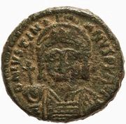 10 Nummi - Justinian I ✶X✶ obverse image