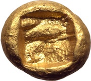 1⁄12 Stater - Kroisos Light Type, Greece (ancient), 560 BC - 546 BC reverse image
