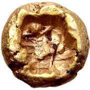 1⁄96 Stater - Alyattes II, Greece (ancient), 610 BC - 560 BC reverse image