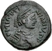 10 Nummi - Justinian I Rome; ✶♰✶, ROMA, Bust Right obverse image