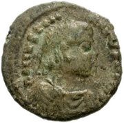 10 Nummi - Justinian I Rome; ✶I✶, Bust Right obverse image