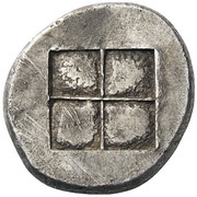 Tetradrachm, Greece (ancient), 470 BC reverse image