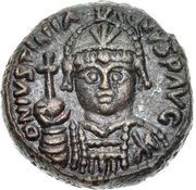 10 Nummi - Justinian I Rome; ✶I✶, Bust Facing obverse image