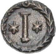 10 Nummi - Justinian I Rome; ✶I✶, Bust Facing, Byzantine states, 539-565 reverse image