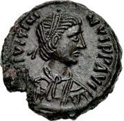 10 Nummi - Justinian I X; Rome obverse image