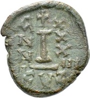 10 Nummi - Justinian I Cyzicus; Dated Reverse reverse image