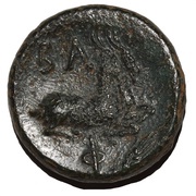 Dichalkon - Philip V, Greece (ancient), 186 BC - 182 BC reverse image