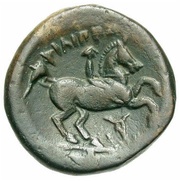 Tetrachalkon - Philip II Bucranium, Greece (ancient), 359 BC - 336 BC reverse image