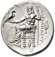 Drachm In the name of Alexander III; Kolophon, Greece (ancient), 323 BC - 319 BC reverse image