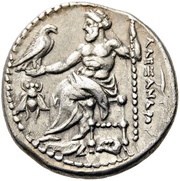 Drachm In the name of Alexander III; Magnesia, Greece (ancient), 323 BC - 319 BC reverse image