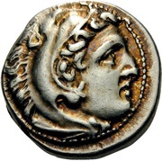 Drachm In the name of Alexander III; Teos obverse image