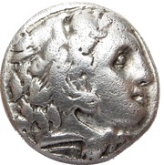 Drachm In the name of Alexander III; Kolophon obverse image