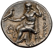 Drachm In the name of Alexander III; Magnesia ad Maeadrum, Greece (ancient), 319 BC - 305 BC reverse image