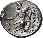 Drachm In the name of Alexander III; Sardes, Greece (ancient), 319 BC - 315 BC reverse image