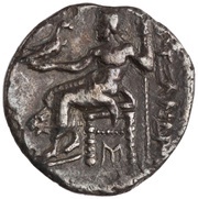 Drachm In the name of Alexander III; Abydos, Greece (ancient), 310 BC - 301 BC reverse image