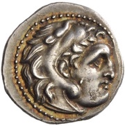 Drachm In the name of Alexander III;Lampsakos obverse image