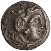 Drachm In the name of Alexander III; Kolophon obverse image