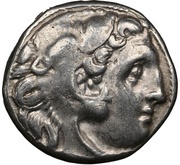 Drachm In the name of Alexander III; Colophon obverse image