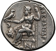 Drachm In the name of Alexander III; Colophon, Greece (ancient), 310 BC - 301 BC reverse image