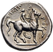 Tetradrachm - Philip II Amphipolis, Greece (ancient), 359 BC - 336 BC reverse image
