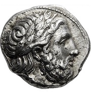 Tetradrachm - Philip II Amphipolis obverse image