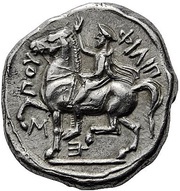 Tetradrachm - Philip II Amphipolis, Greece (ancient), 359 BC - 336 BC reverse image