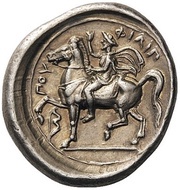 Tetradrachm - Philip II Amphipolis, Greece (ancient), 355 BC - 348 BC reverse image