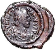 12 Nummi - Justinian I Alexandria obverse image