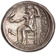 Tetradrachm - Alexander III Amphipolis, Greece (ancient), 336 BC - 323 BC reverse image