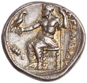 Tetradrachm - Alexander III Amphipolis, Greece (ancient), 336 BC - 323 BC reverse image