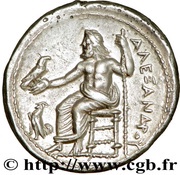 Tetradrachm - Alexander III the Great, Greece (ancient), 333 BC - 305 BC reverse image