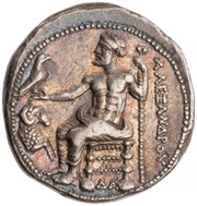 Tetradrachm In the name of Alexander III; Damascus, Greece (ancient), 330 BC - 320 BC reverse image