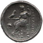 Tetradrachm In the name of Alexander III; Pella, Greece (ancient), 325 BC - 315 BC reverse image