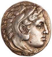 Tetradrachm In the name of Alexander III; Pella obverse image