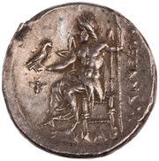 Tetradrachm In the name of Alexander III; Pella, Greece (ancient), 325 BC - 315 BC reverse image