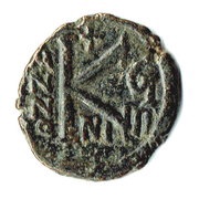 20 Nummi - Justin II and Aelia Sophia Nicomedia, Byzantine states, 566-578 reverse image