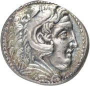 Tetradrachm In the name of Alexander III; Pella obverse image