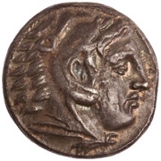 Tetradrachm In the name of Alexander III; Pella obverse image
