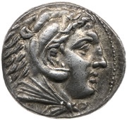 Tetradrachm In the name of Alexander III; Pella obverse image