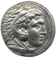 Tetradrachm In the name of Alexander III; Pella obverse image
